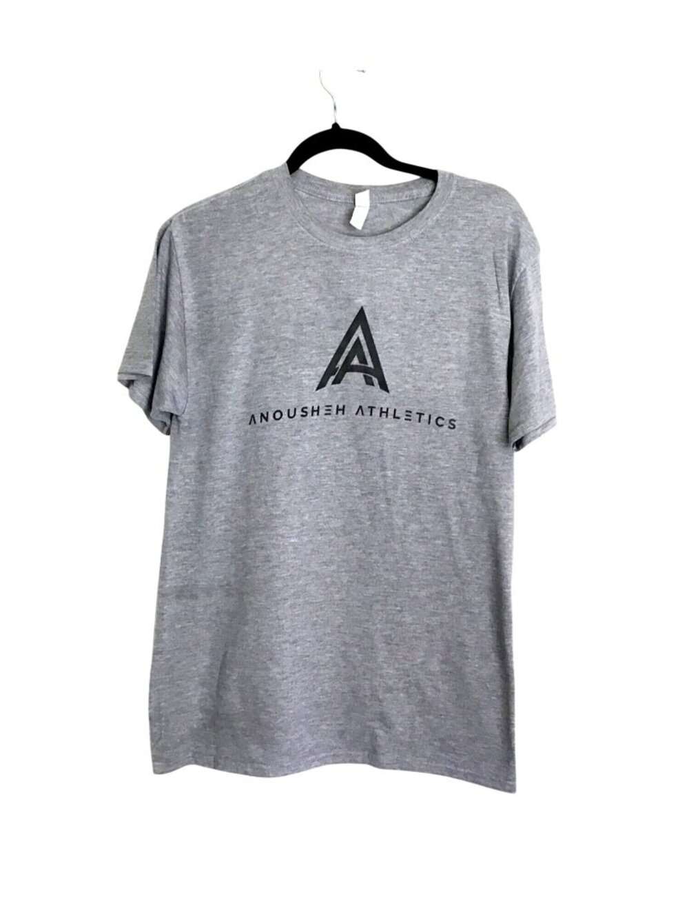 JERZEES- MENS GREY FRONT GRAPHIC CREW NECK SHORT SLEEVE T-SHIRT SIZE MEDIUM